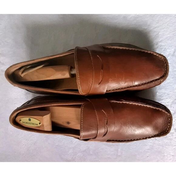 Size 12 M Men's SPERRY Light Brown Soft Leather Shoes - Picture 4 of 7